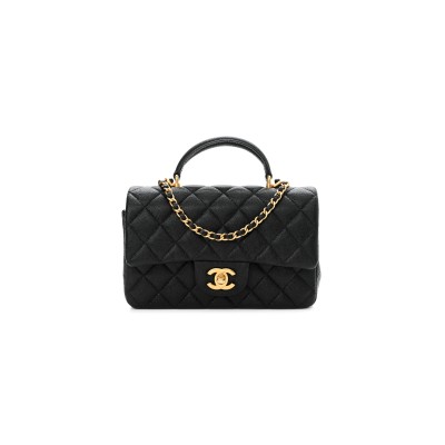 CHANEL CAVIAR QUILTED MINI TOP HANDLE FLAP 1224315 (20*12*7cm)
